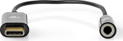 Adapter audio Nedis USB C në 3.5 mm, USB 3.2 Gen 1, 0.15m, i zi