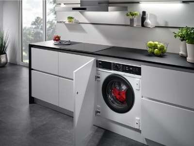 Lavatrice e integruar AEG L7FNE48SI, 8 kg, 1400 rpm, klasë energjie B, e bardhë
