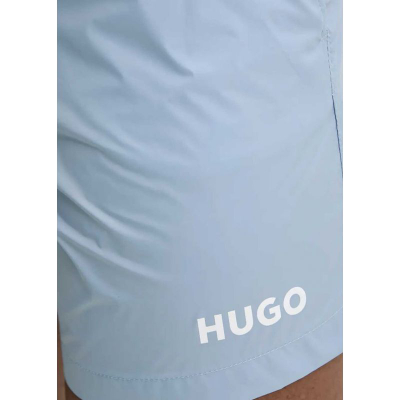 Rroba banje HUGO Haiti Swim Shorts, me rrip elastik, me xhepa anësorë, të kuqe
