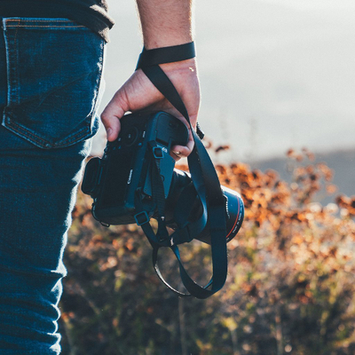 Ремен за камера PolarPro Belay Quick Release, 0,75 инчи, најлон, црн