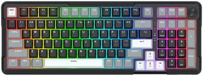 Tastierë mekanike pa tela Redragon K742, Bluetooth 5.0 2.4GHz USB C, me numpad, krem