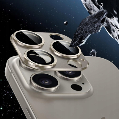 Mbrojtës kamere Hofi Fullcam Pro+ për iPhone 16 16 Plus, xham i fortë i temperuar, kornizë alumini, i zi