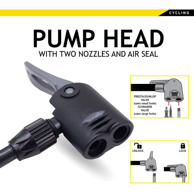 Pompë dyshemeje Dunlop Floor Pump, 12 bar, për biçikletë, e zezë