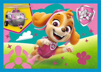 Puzzle për fëmijë Trefl Paw Patrol 4in1, 12 15 20 24 pjesë, shumëngjyrëshe