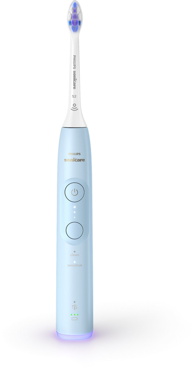Furçë dhëmbësh elektrike sonic Philips Sonicare 6100 HX7406/01, me timer, karikim USB, e kaltër e hapur