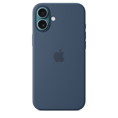 Apple iPhone 16 Plus Silicone Case with MagSafe, Denim