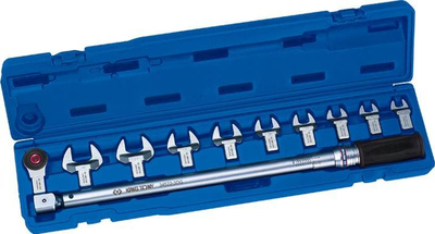 Set çelës dinamometrik King Tony 4529, 14x18mm 1/2", 60‑340Nm, me çelësa të hapur