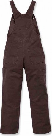 Overalle Carhartt Crawford për goca, stretch canvas, masa XL, kafe e errët