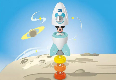 Lodër raketë PLAYMOBIL Disney Mickey Mouse Rocket and Space Adventure, për kalamaj 1+