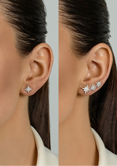 Set vathësh Brilio Silver EA780W