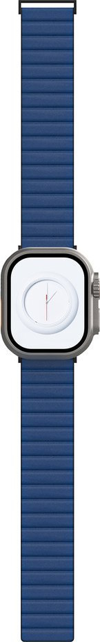 Rrip dore JCPal FlexDuo për Apple Watch, 42 44 45 49mm, magnetik, i zi blu marinë