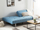 Divan krevati Beliani Dublin, 4 veta, me tapiceri poliestër, blu