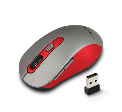 Maus Esperanza EM131R, RF Wireless, i hirtë