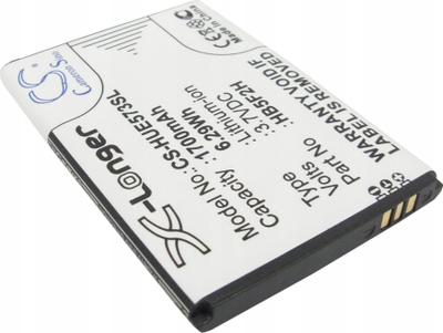 Bateri për hotspot Cameron Sino HUE573SL, 1700mAh, Li ion, e zezë