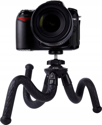 Tripod Yenkee YSM 301BK universal, me këmbë fleksibël, i zi