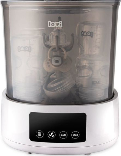 Sterilizues biberonash LOVI Electric Sterilizer me tharëse, me cikël automatik, gri