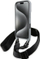 Kapak telefoni BMW M Series Carbon Stripe me rrip, për iPhone 16 6.1", efekt karboni, gri