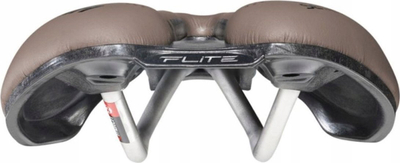 Shalë biçiklete Selle Italia FLITE Boost Gravel TI 316 Superflow S3, titanium, e zezë