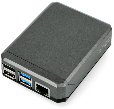 Kuti alumini Argon Neo për Raspberry Pi 4B, ftohje pasive, gri