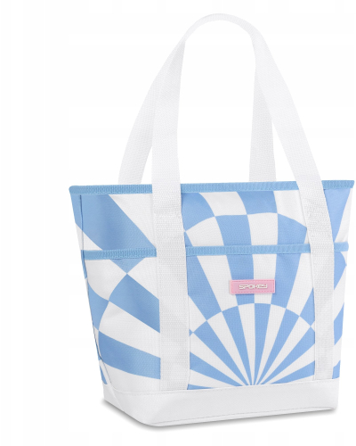 Çantë termike Spokey Acapulco, 12L, izolim alumini, blu e bardhë