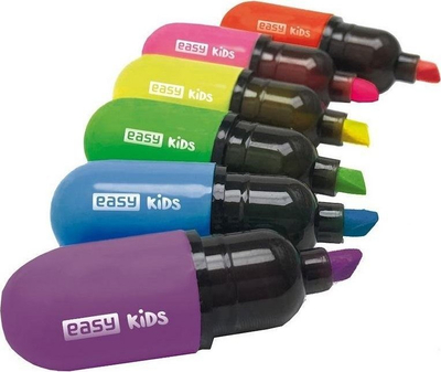 Set markerash tekstual Easy Highlighter Flash Mini Neon, 6 copë, shumëngjyrësh