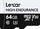 Kartë memorje Lexar High-Endurance MicroSDXC, 64GB, Class 10 UHS-I U3 V30