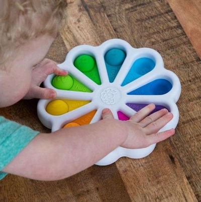 Lodër edukative Fat Brain Toys Dimpl Digits, me shqisa, me numra 1‑10, shumëngjyrëshe