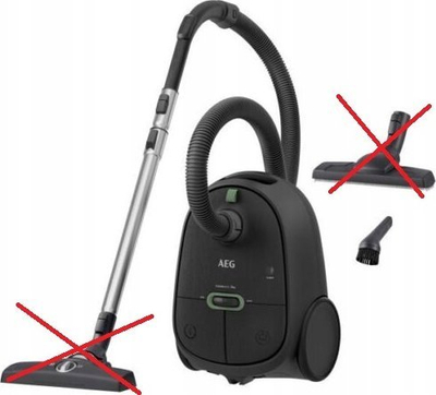 Правосмукалка AEG Clean 6000 ECO AB61C2OKO, со ќесе, куќиште од 65% рециклирана пластика, сива