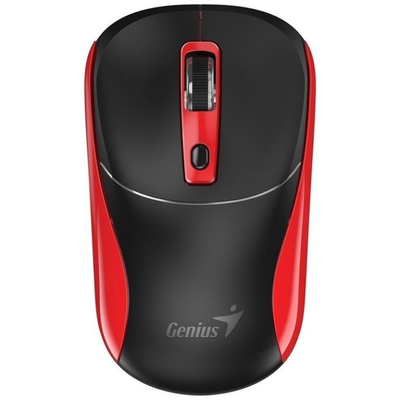 Maus wireless Genius NX-7123, 1200 DPI, optik, i zi me të kuqe