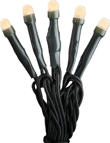 Zinxhir dritash LED Konstsmide 6344-820, 100 drita, për mrena, dritë qelibar