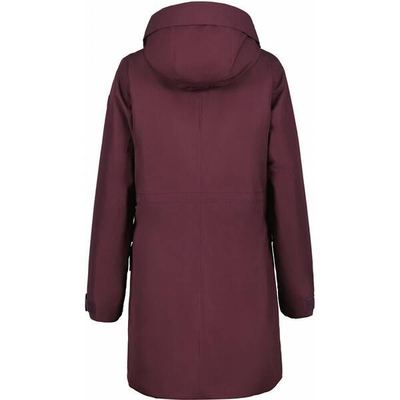Parka për goca Icepeak ALPENA, e papërshiu nga uji, me kapuç, vishnje e errët