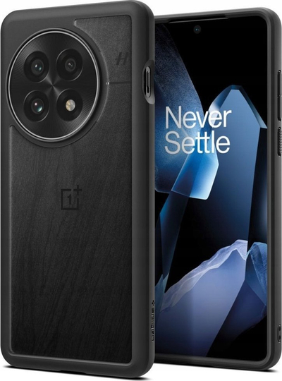 Kapak Spigen Ultra Hybrid për OnePlus 13, pjesa mrapa transparente, i zi mat
