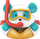 Lodër për banjo LEAN Toys Bath Toy Bear, bën flluska sapuni, me shumë ngjyra