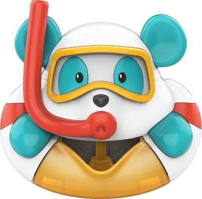 Lodër për banjo LEAN Toys Bath Toy Bear, bën flluska sapuni, me shumë ngjyra
