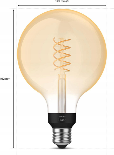 Паметна светилка Philips Hue White E27, 7W, 550 lm, бела