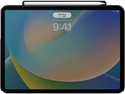 Mbrojtëse tablet Uniq Axel për iPad Air 13" 2024 2025 dhe iPad Pro 13" 2024, ultra e hollë, me mbajtëse Apple Pencil, e zezë