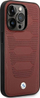Mbrojtëse telefoni BMW BMHMP14L22RPSR për iPhone 14 Pro, MagSafe, lëkurë burgundy