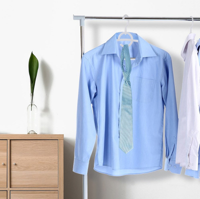 Set varësesh rrobash Orion Coat Hanger, plastikë kundër rrëshqitjes, grep rrotullues, e bardhë 4 copë