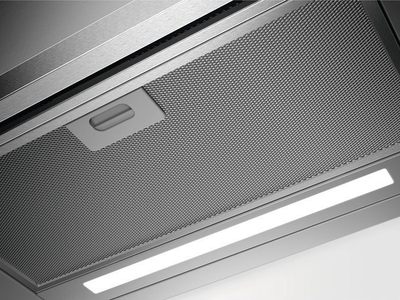 Aspirator i integrum AEG DPE5660M, teleskopik 60 cm, me dritë LED, inox