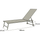 Shezllon pishine Ambiance metal, shpinore me rregullim, 185x57x31 cm, gri