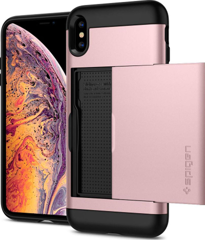 Kornizë mbrojtëse Spigen Slim Armor CS, për Apple iPhone XS Max, rozë