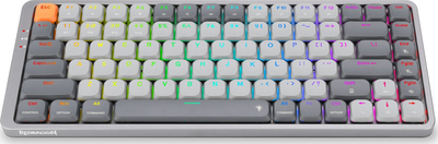 Tastierë mekanike Redragon K652 Azure, wireless, RGB, e bardhë