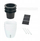 Set vazo lulesh Maximex, 3 copë, plastikë Ø18cm, e bardhë