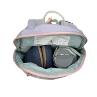 Çantë shpine për fëmijë Lässig Tiny Backpack Outdoor Rainbow, poliestër i ricikluar, e papërshkueshme nga uji, lejla pastel