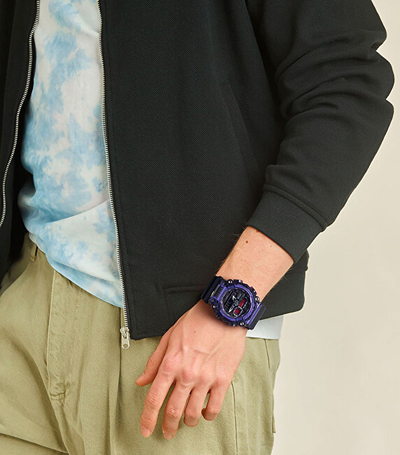 Orë sportive për meshkuj Casio, e zezë