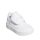 Патики за деца Adidas Hoops, затворање со леплива лента, бели