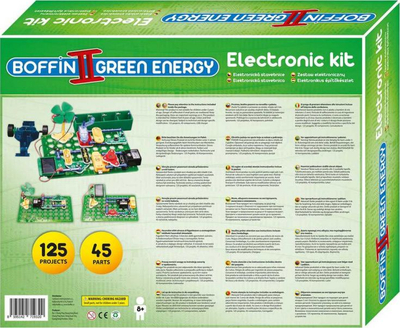 Set edukativ Boffin II Green Energy GB4019, 45 eksperimente, për fëmijë 8+