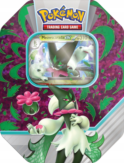 Set letra Pokémon TCG Paldea Partners Tin Bundle, 3 kuti metalike, Scarlet &amp; Violet, shumëngjyrësh