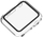 Kapak mbrojtës FIXED Pure Cover për Apple Watch Series 8, 41mm, xham i kalit, transparent