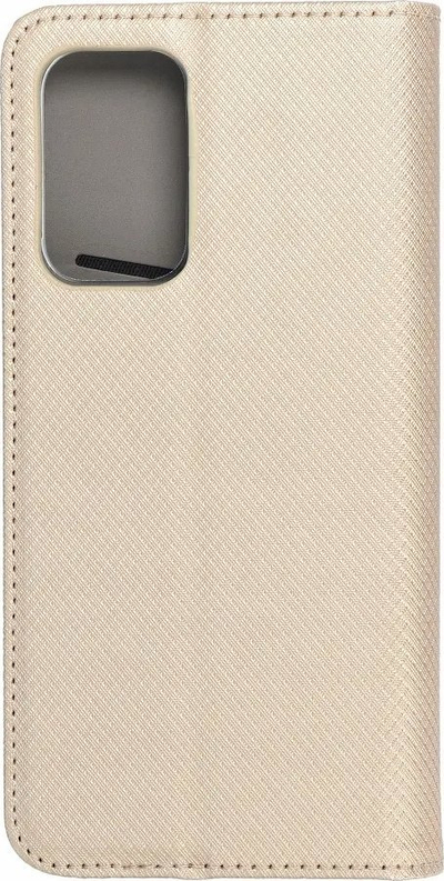 Kabullë telefoni Smart Case Book për Samsung Galaxy A53 5G, me kapak magnet, me xhepa për karta, ngjyrë ari